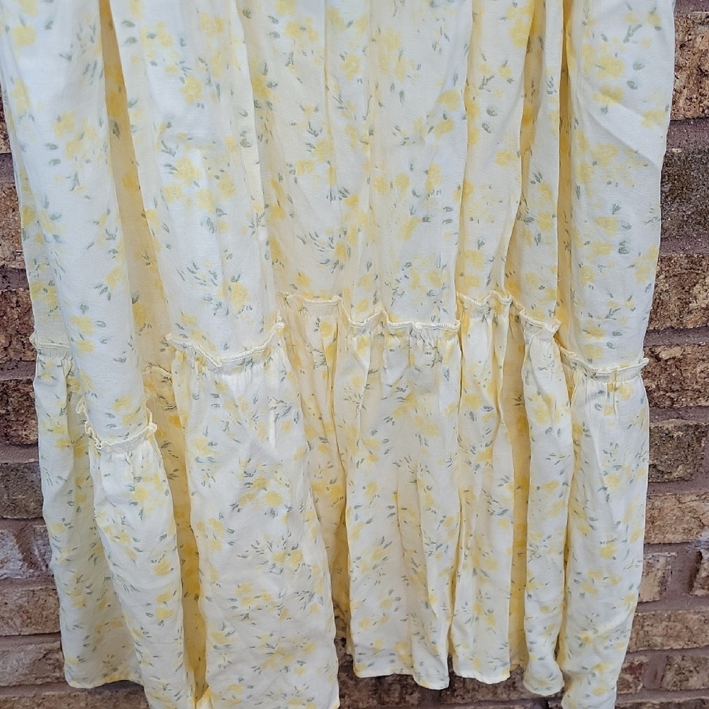 Trixxi Women's Maxi Yellow Floral Dress Size XL New with Tags - Picture 12 of 13
